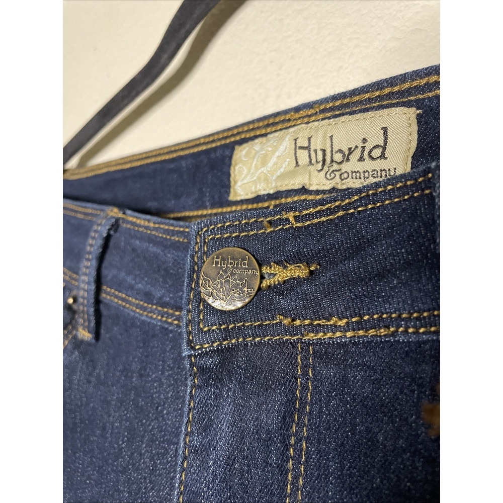 Hybrid & Company NWT Women's Indigo Stretch Capri Jeans Size 9 Mid Rise - Picture 8 of 9